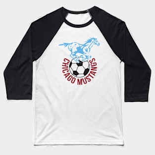 1967 Chicago Mustangs Vintage Soccer Baseball T-Shirt